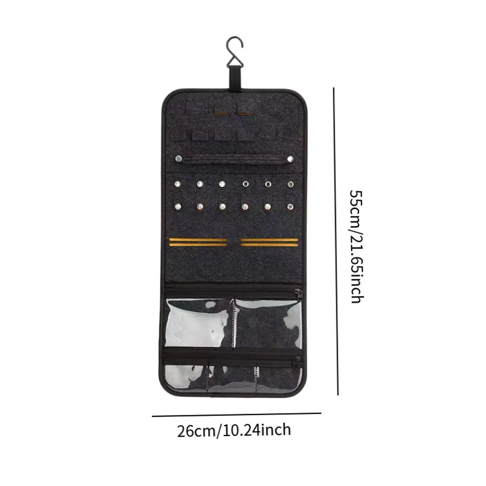 ورأى مجوهرات حقيبة للحمل متعددة الاستخدام لخزانة سعة كبيرة قلادة عرض ورأى المنظم الأطفال القرط كيس التخزين #6