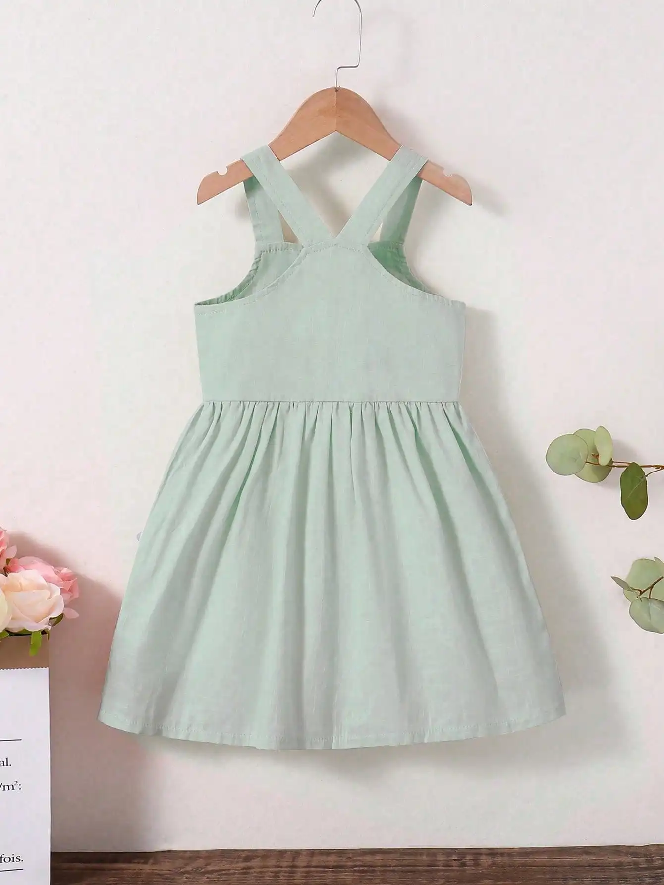 Платье с принтом мороженого для девочек — белое тканое летнее платье без рукавов с 3D цветами, мягкий наряд для семьи и повседневного использования от 4 до 7 лет