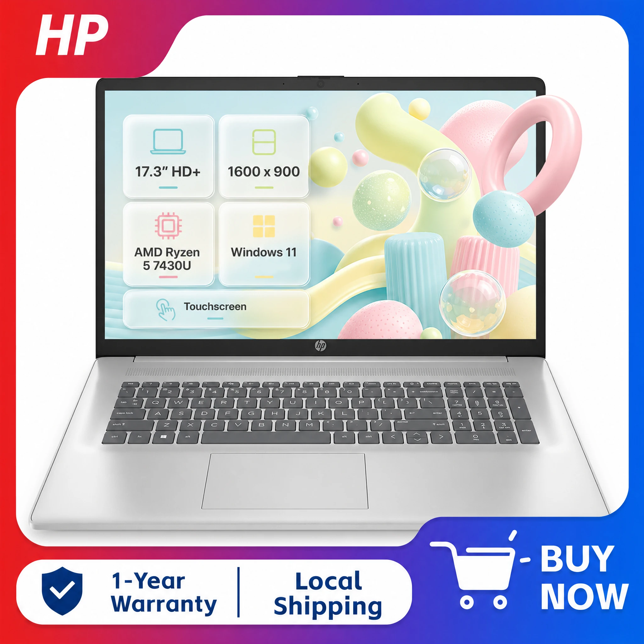 HP 17 Business Laptop,17.3