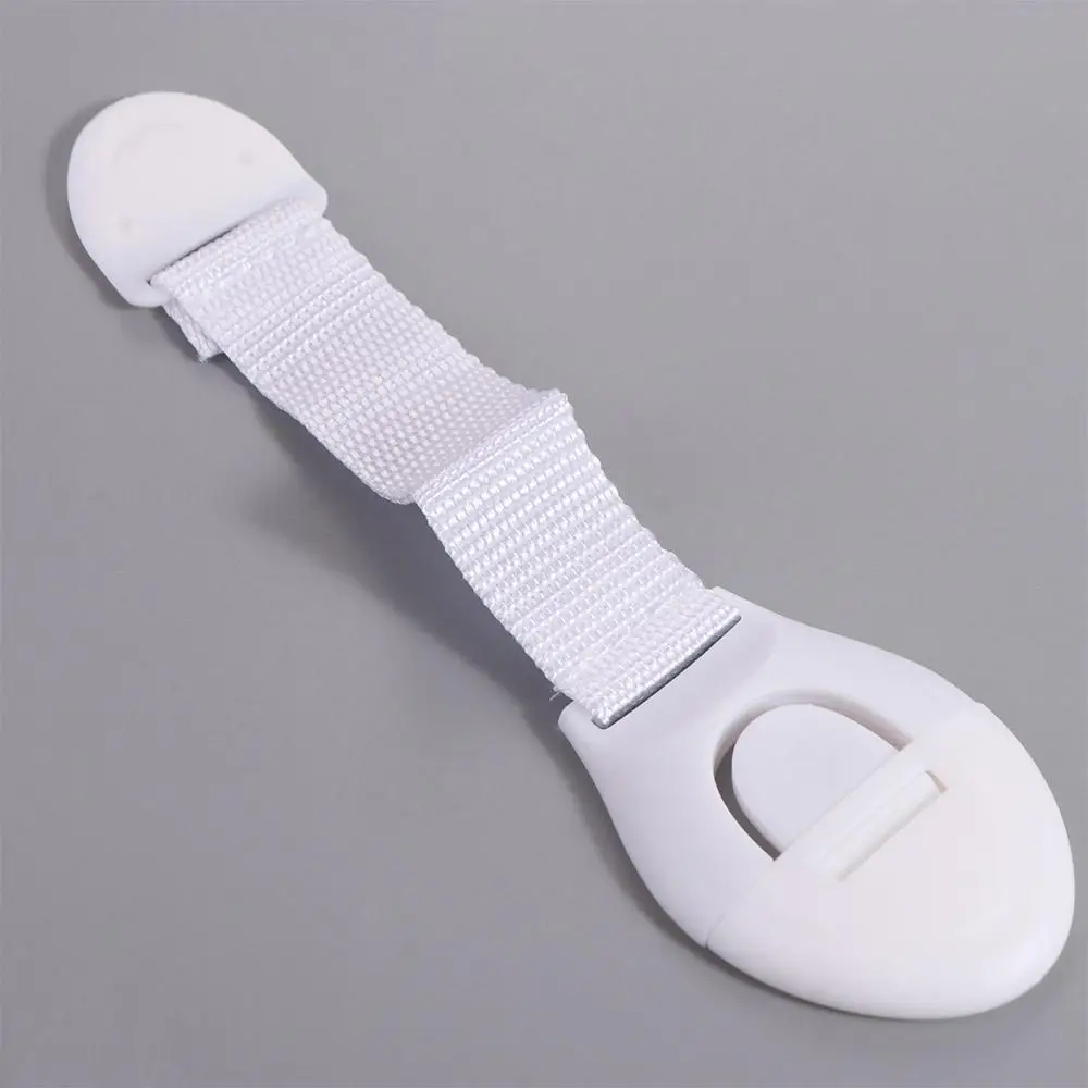 2pcs Multifunctional Baby Cloth Belt Lock Extended Convenient Child Safety Lock Adjustable Plastic Webbing Lock Refrigerator