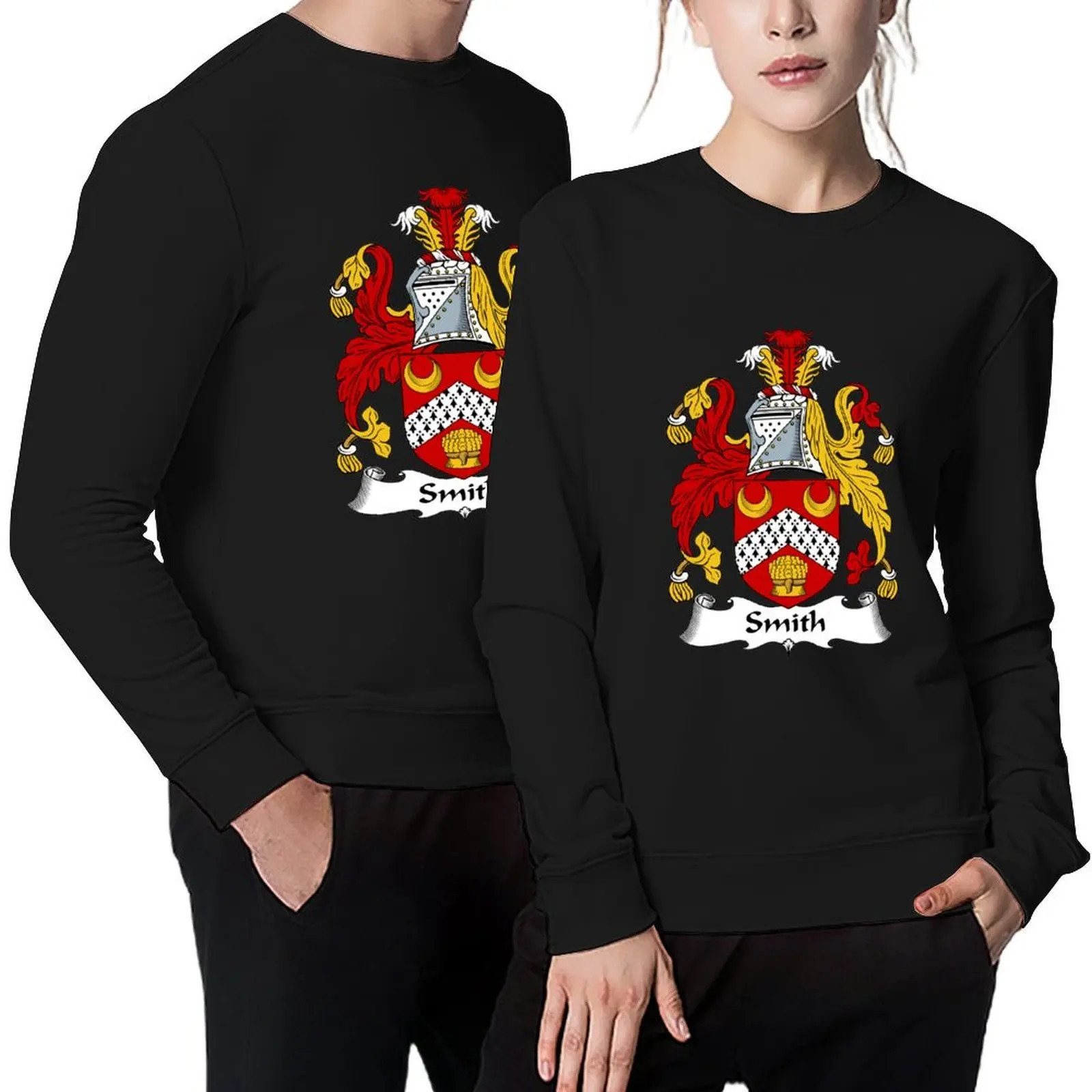 

Smith Coat of Arms / Smith Family Crest Pullover autumn jacket men blouse men clothing winter clothes oversize sweatshirts