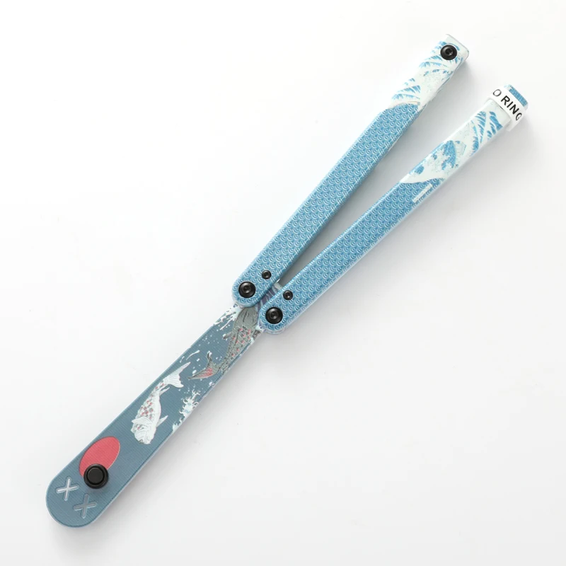 Squiddy Clone Balisong Butterflyknife Flipper Trainer Formowanie wtryskowe Plastikowy nóż treningowy Butterfly Outdoor Safe EDC
