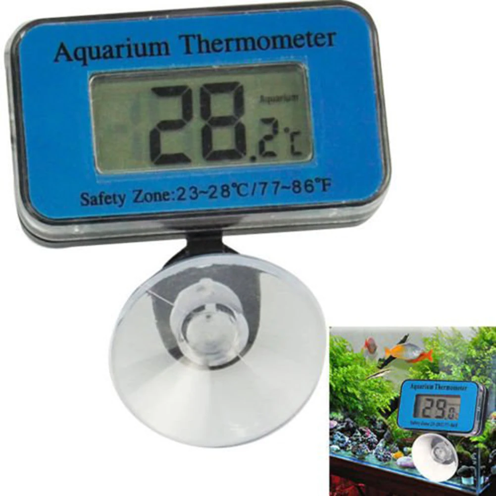 

Digital Aquarium Thermometer Large LCD Display for Fish Tank Temperature Control Waterproof on Glass