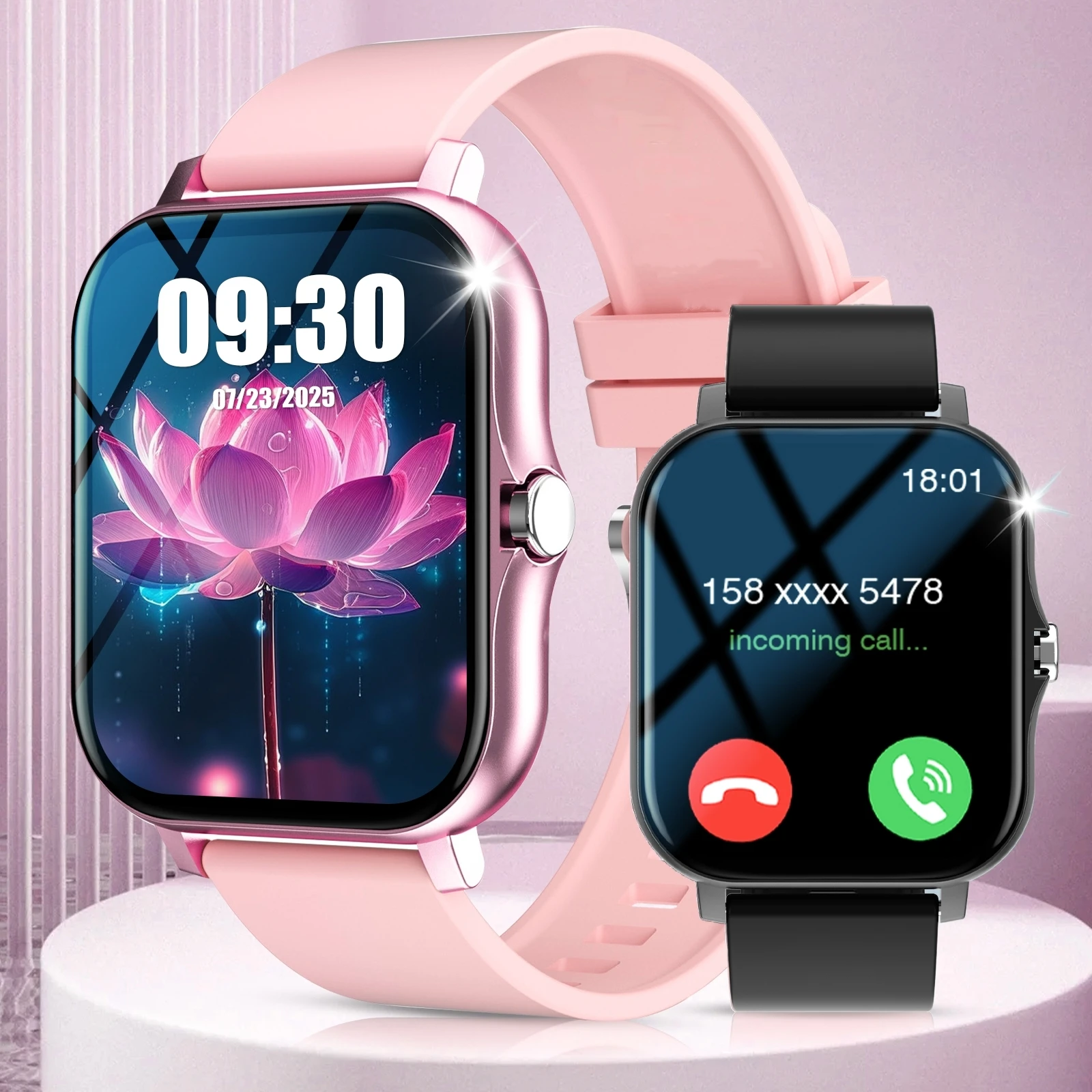 Reloj Inteligente Deportivo 2026 con Pantalla a Color, Llamadas Bluetooth, Monitoreo de Actividad, Conexión al Teléfono, Reloj Inteligente para Hombre y Mujer, Fitness, Calorías, Alarma