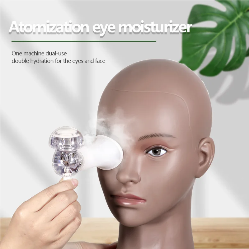 Afneembare waterdichte oogmistsproeier, draagbare USB oplaadbare verstuiver voor schoonheidsverzorging en reizen Stil oogcrèmeapparaat