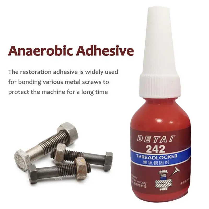 1 Bottle 10ml Anti Pressure Blue 242 Glue Anaerobic Screw Lock Adhesive Thread Locking Agent Anti Loose Seal  for Nut and boltt