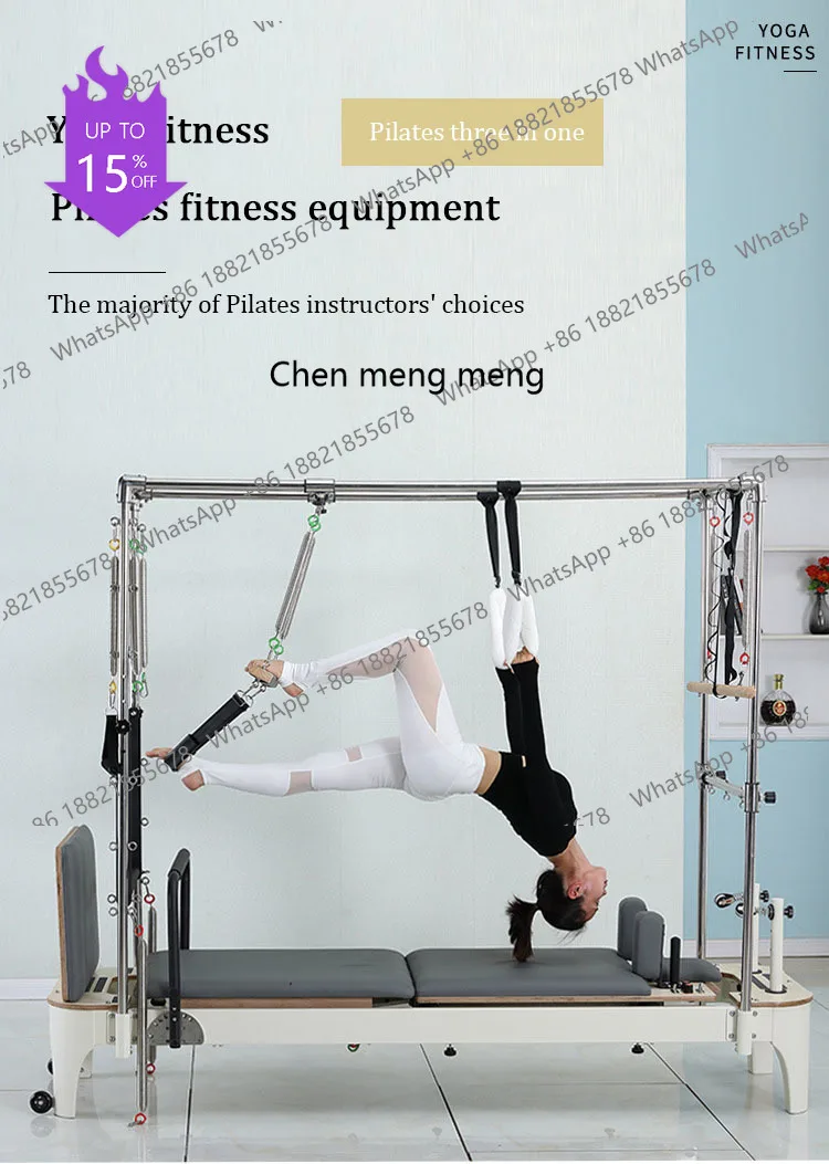 A49 Reformers Machine Fitness Equipment  BedHome Gym Exercise Sports Aluminum Alloy Women Women Semi elevated road
