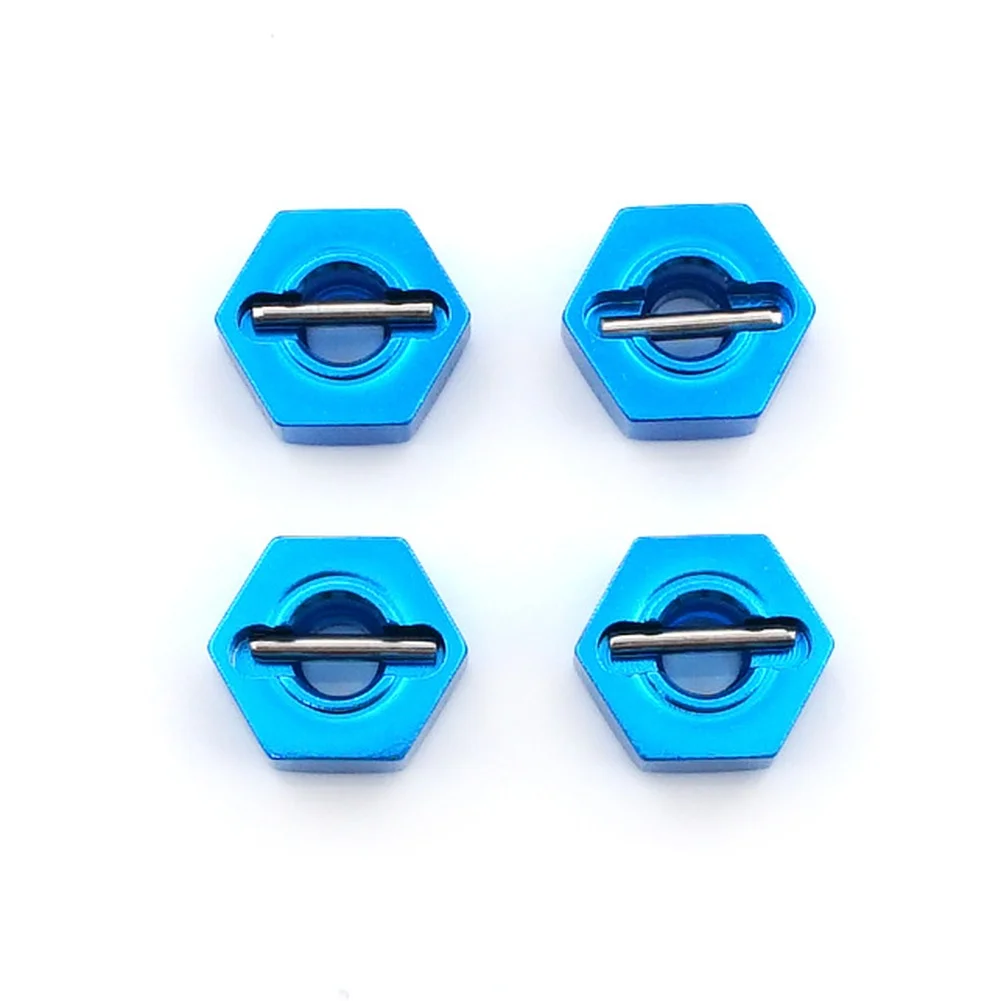 12mm Hexagon Zinc Alloy Hub Adapter Upgrade Parts For WLtoys 12428 Desert Falcon FY Series 4 Pieces Metal Replacement Set