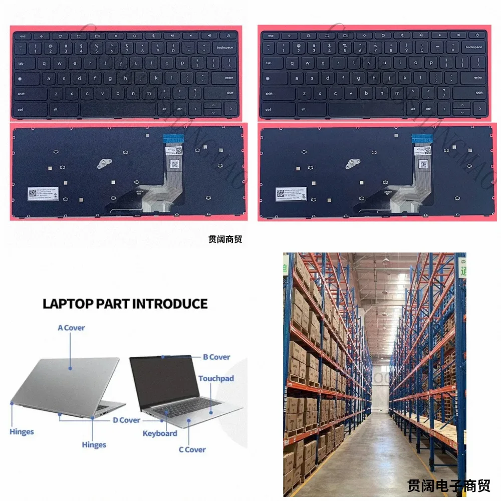 HJY...Suitable for Lenovo Chromebook Yoga 100E 4th Generation Laptop Keyboard Replacement 5N21L43957