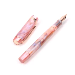 Kaigelu 316A Fountain Pen saffron Acrylic Celluloid Iridium EF F M Nib Classic Pen exquisite Marble Business Ink gifts Pens