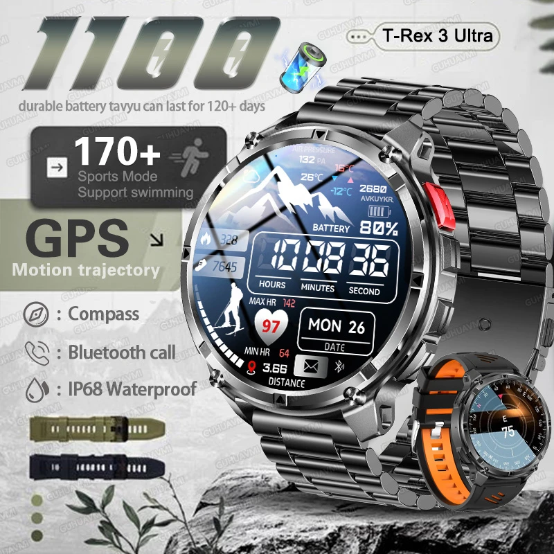 �y�Z�[�����z1100mAh��e�ʃo�b�e���[���ځA�ϋv���̂����l����GPS�X�}�[�g�E�H�b�`�A���͂ȉ����d���A�R���p�X�A�h�����v�AHD�ʘb�A���j�Ή��X�|�[�c�X�}�[�g�E�H�b�`�i�j���p�j