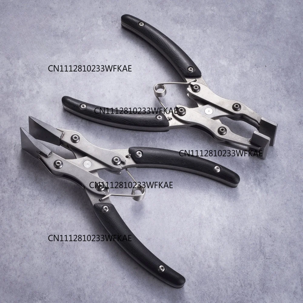 Handmade DIY leather frame calibrating pliers, folding edge pressing pliers, leather glue pressing line parallel clamps