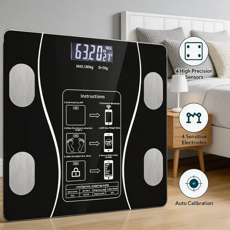 Household electronic scale, high-precision induction, special for dormitory fitness and weight loss