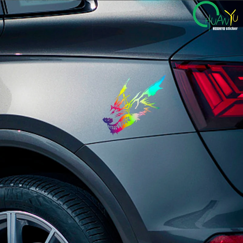 Spersonalizowane naklejki dekoracyjne Art Wolf Creative Electric Car Modification Car