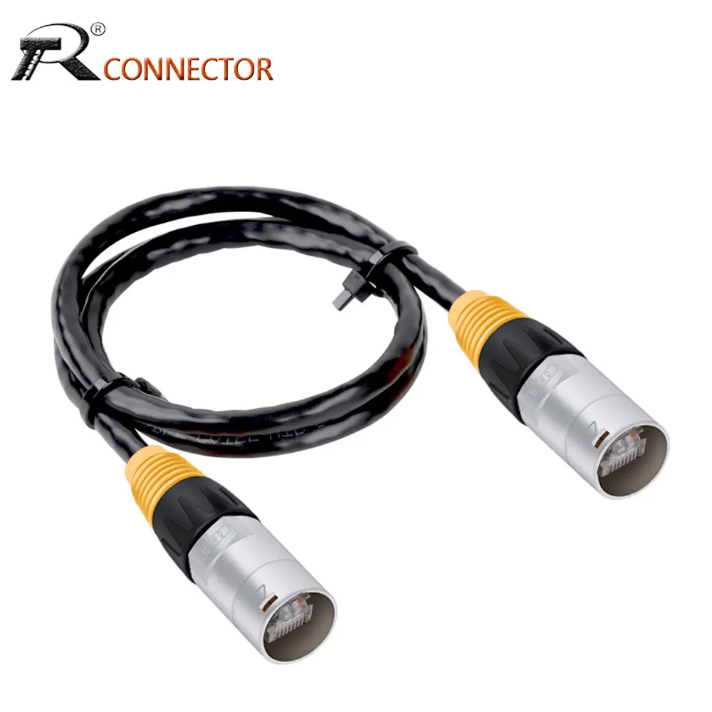 10pcs UTP Cat5e Ethernet Cable Indoor High Speed Cat5e LAN Network Cable with Zinc alloy RJ45 Connector for LED Stage