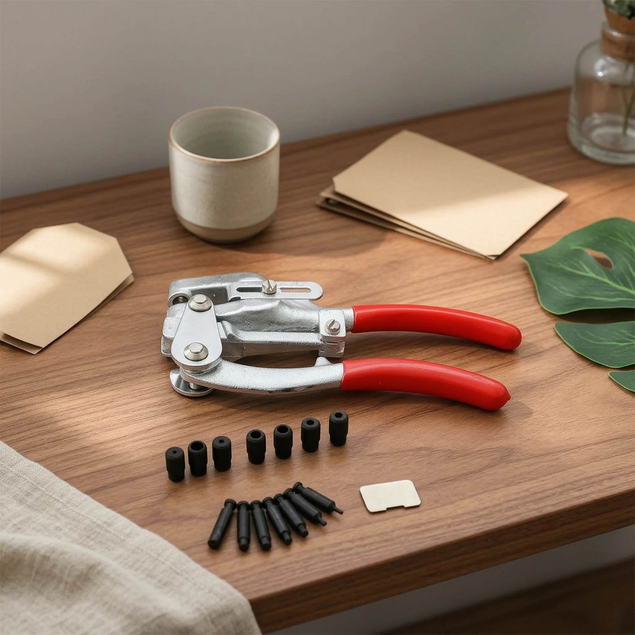 Leatherwork Or Leathercraft - Hole Punch Plier Multi-Function Punch Plier