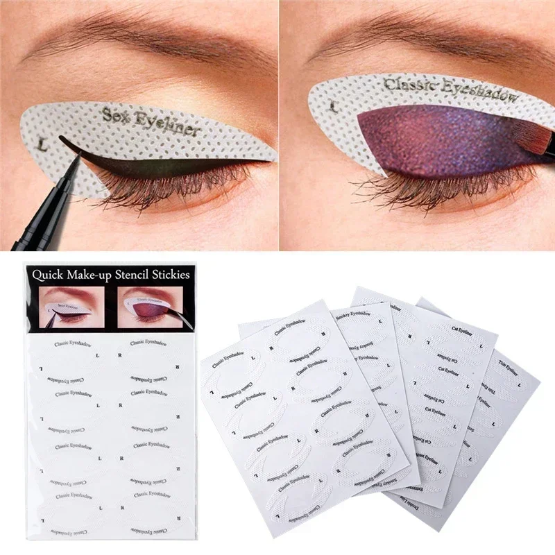 Make-up sjabloon make-up sticker stukken kaart kat wenkbrauw stencil gereedschap nieuwe eyeliner sticker oogmake-up oogschaduw maquiagem