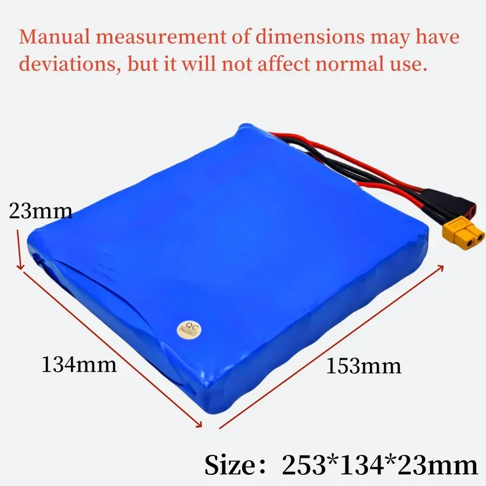 

60V Rechargeable Battery 3000mAH 16s1p Lithium battery pack with Bms for Electric Unicycle Battery Scooter Skateboard