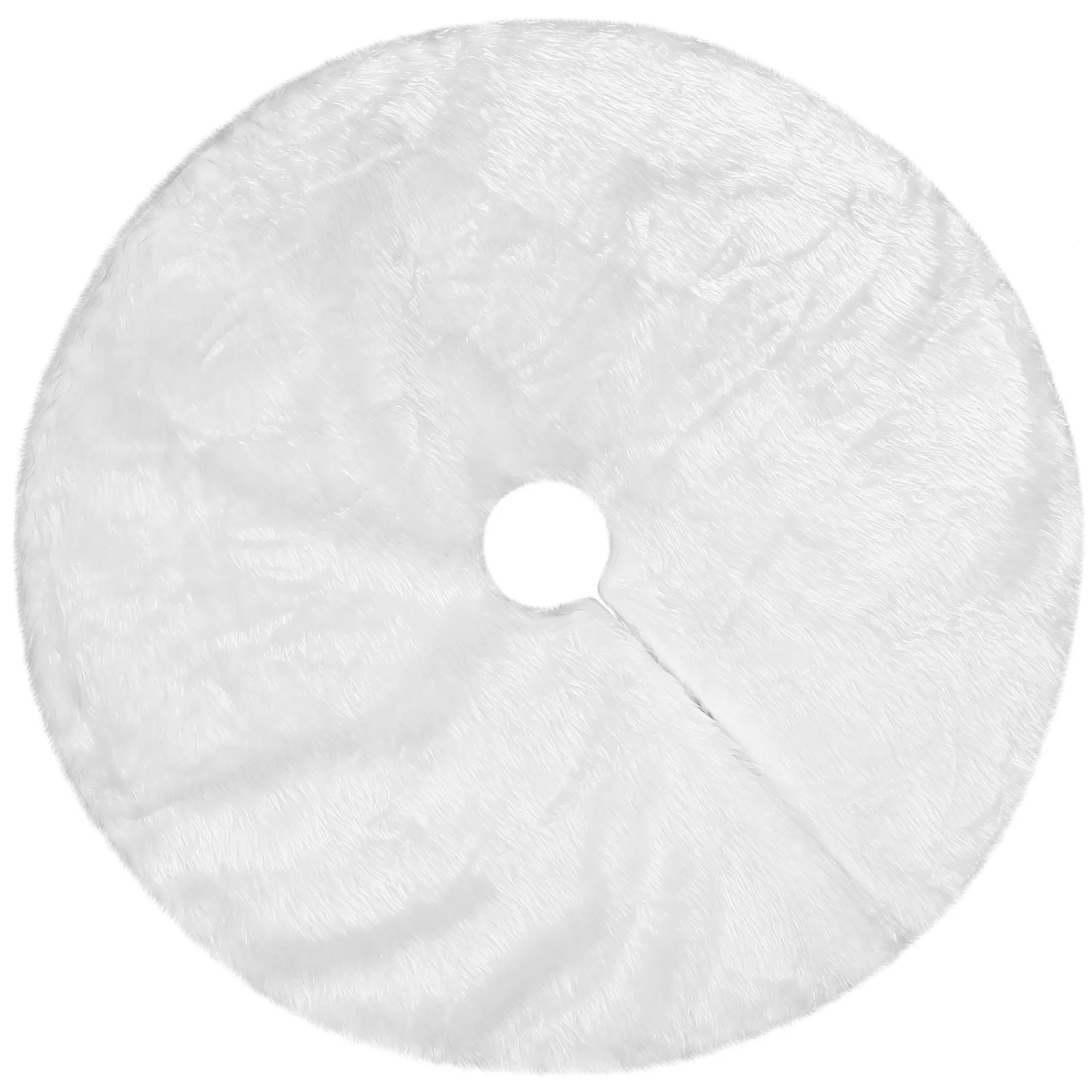 

Plush Tree Skirt for Christmas White Festival Decoration Fluffy Winter Ornament