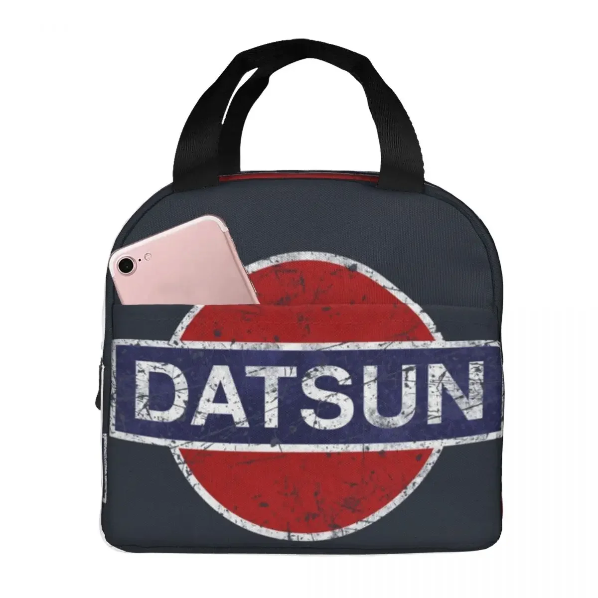 Datsun Vintage Car Thermal Insulated Lunch Bag Insulated bento bag Meal Container Food Storage Bags High Capacity Tote Lunch