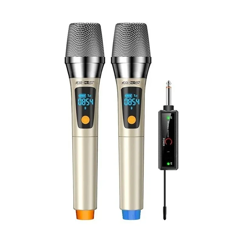 

Wireless charging microphone one to two U-segment metal tunable frequency singing speech conference microphone