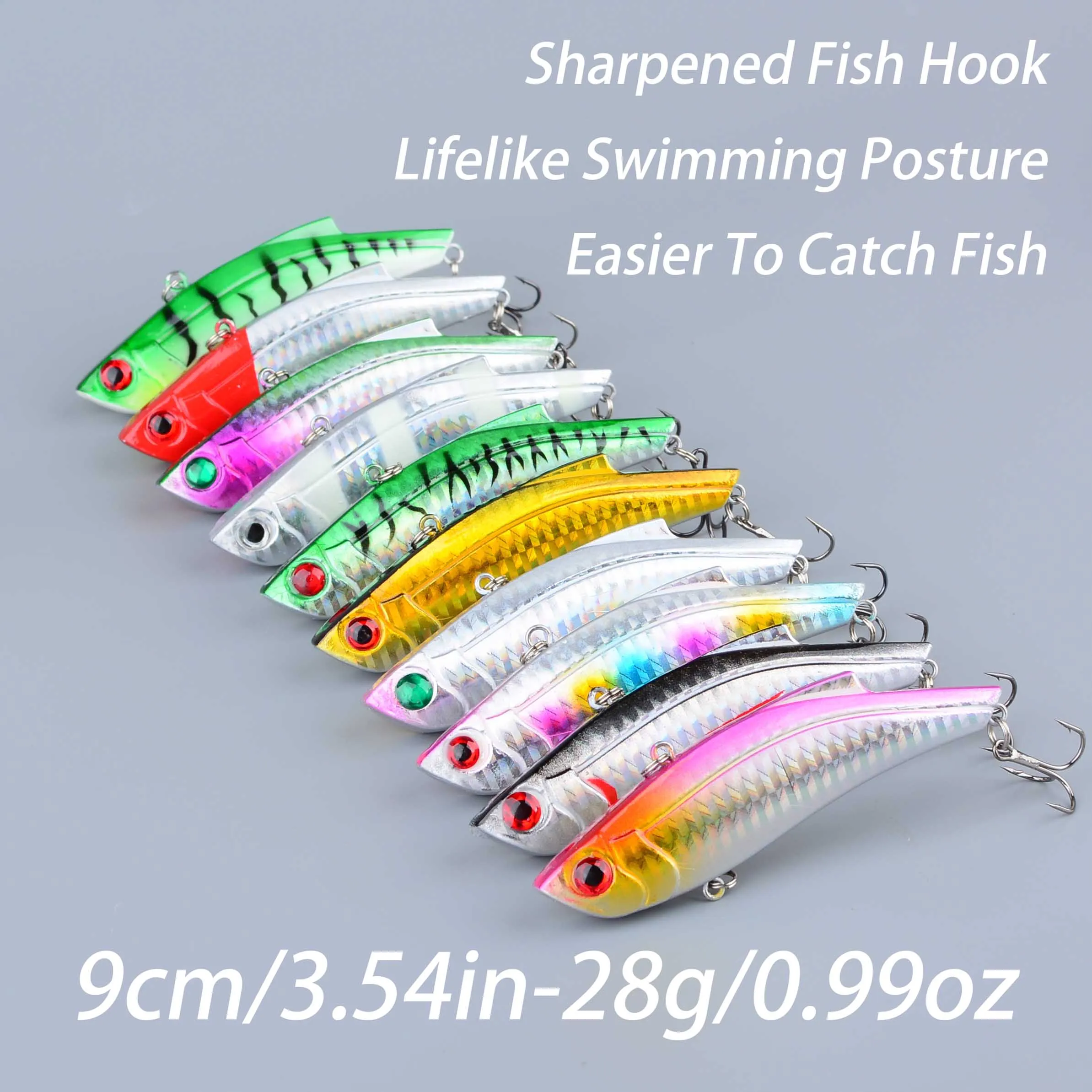Wobbler minnow VIB con bola de acero para lance largo y trolling - imagen 5