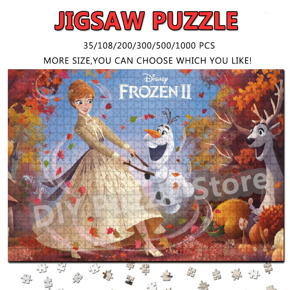 

Пазлы для самостоятельной сборки с принтом: Аниме-персонажи из «Холодного сердца» Эльза и Анна, Принцессы Диснея. Интеллектуальные головоломки для взрослых, игрушки для снятия стресса.