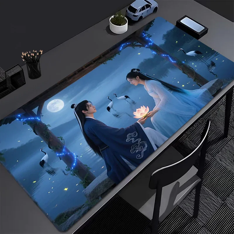 Gamer Bureaumat Oude Stijl Kaart XXL Muismatten HD Pc Muismat Bureau Pads Grote Muismat Antislip Muismatten voor Computer