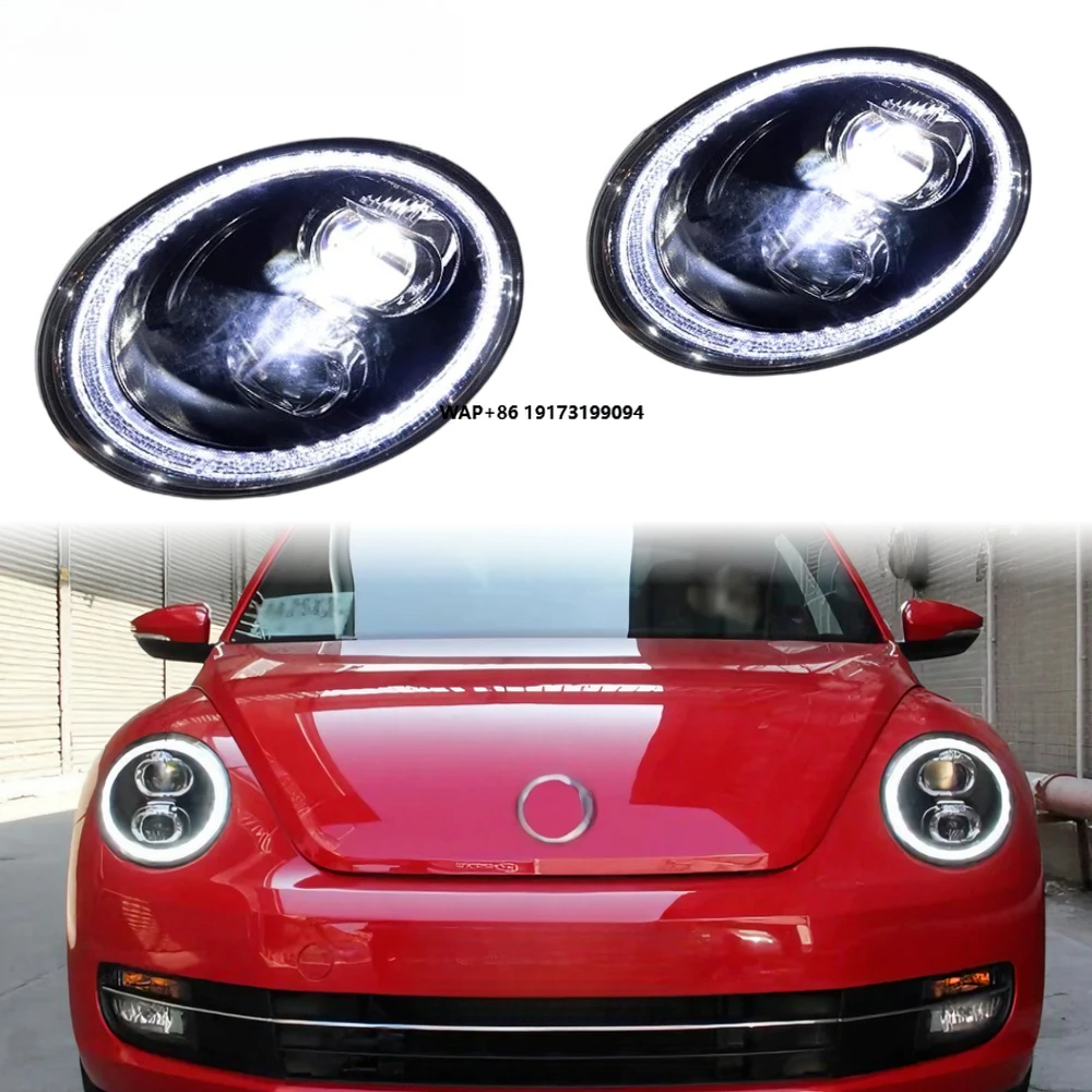

Beetle Headlights 2006-2012 LED Lens Upgrade Front Lamp Car Accessories Hot Selling Plug and Play DRL