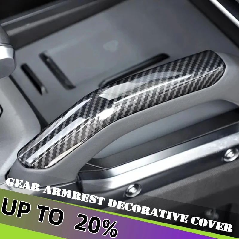 

Auto Gear Armrest Decorative Cover Fit for Jetour Traveller T2 2023 2024 2025 Gear Handle Decorative Sticker Car Accessories