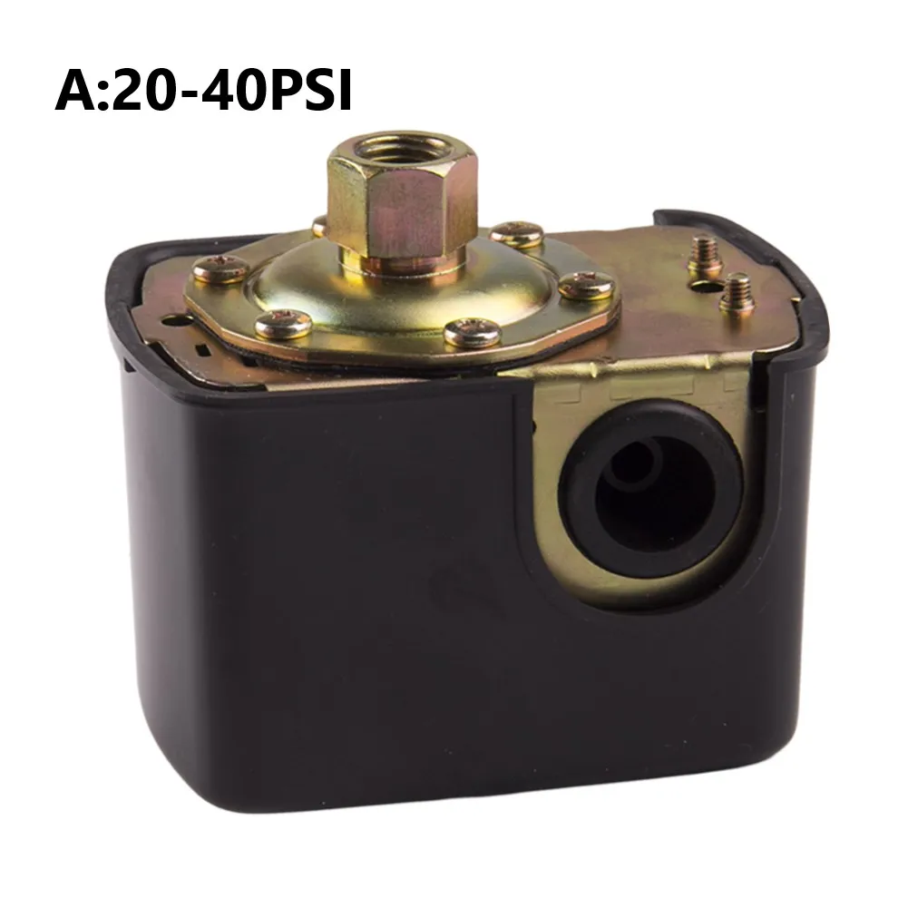 

Pressure Switch Control Valve Well Water Pump Parts Double-pole Adjustable Pressure Switch 20-40/40-60 PSI Setting