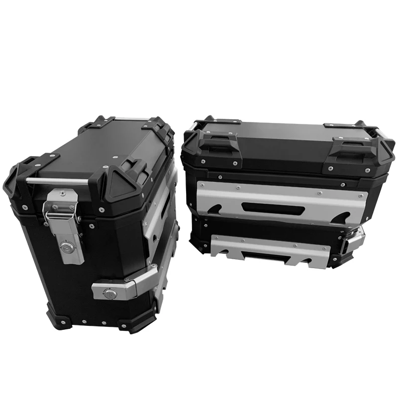 STLF جودة عالية 38L دراجة نارية الألومنيوم صندوق دراجة نارية صناديق جانبية #3