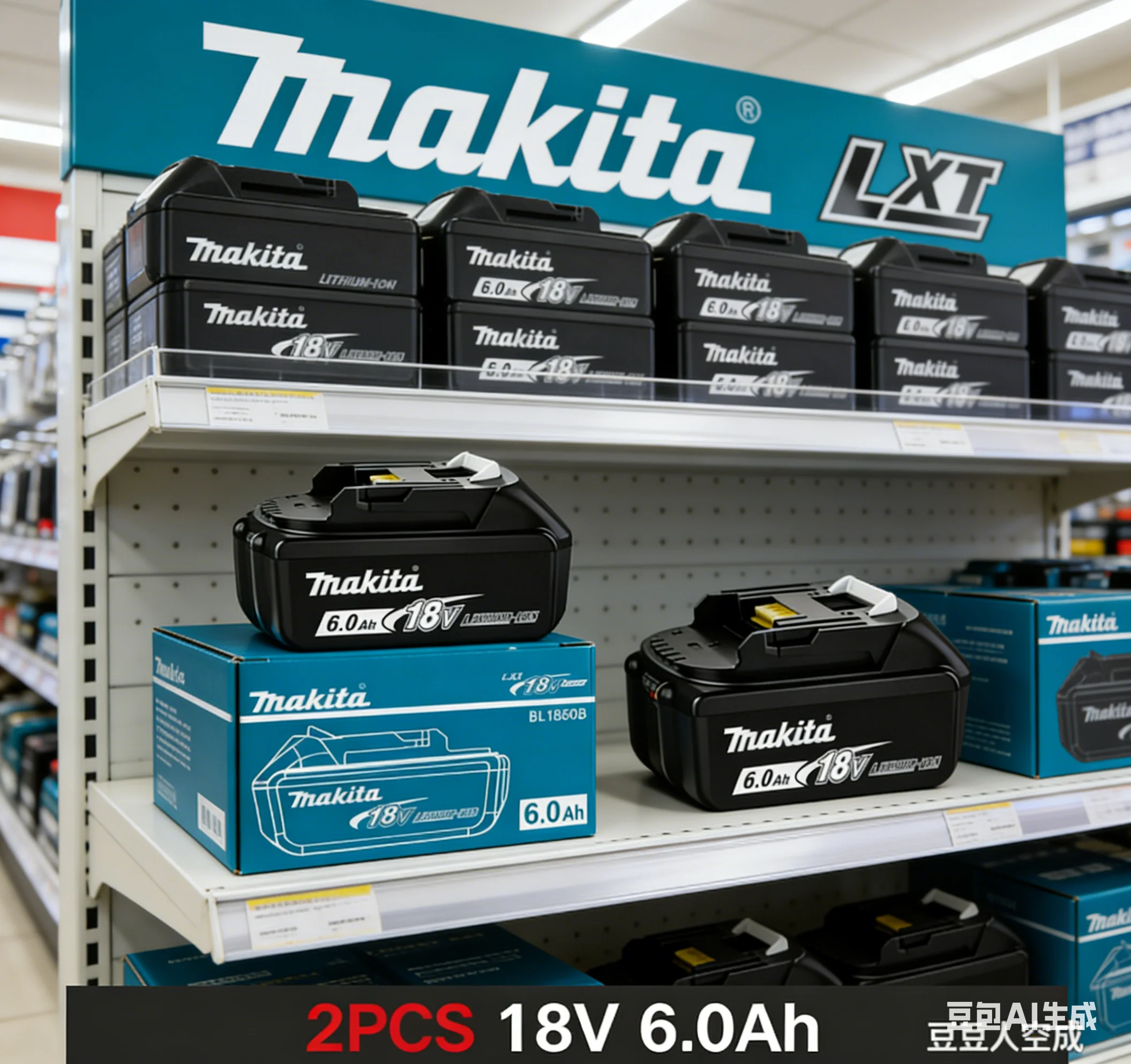 

100% Genuine 18V Makita 6Ah Makita Battery BL1840 BL1830B BL1850B BL1850 BL1860 BL1815 Replacement Lithium Battery