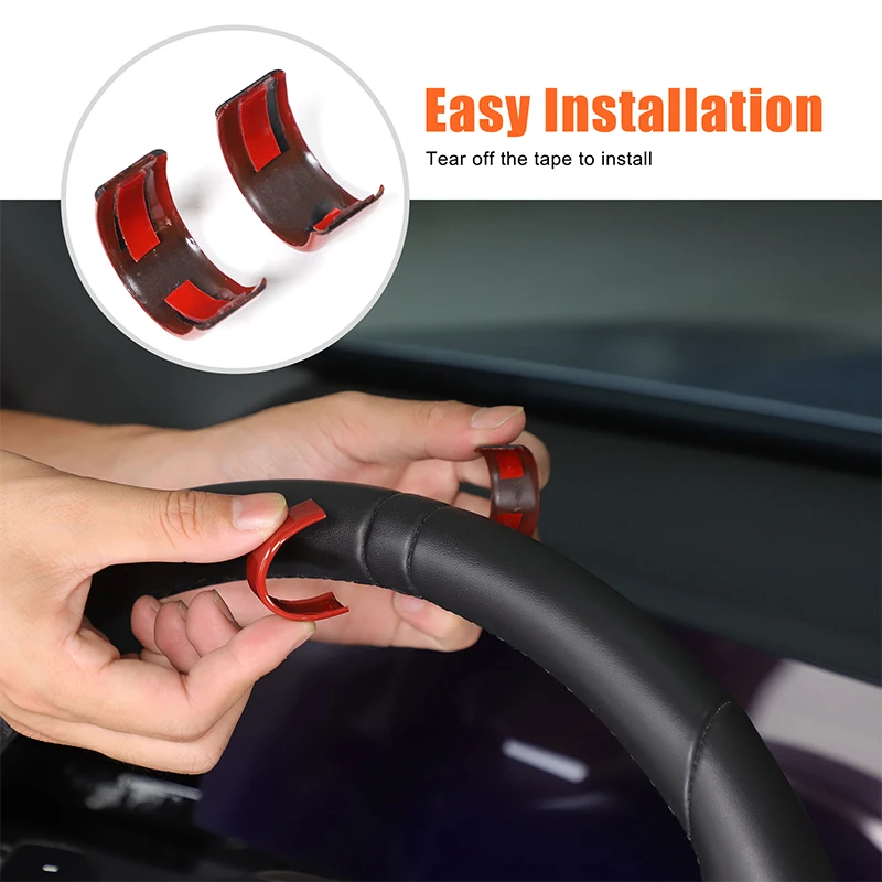 Used for 24+ models of BMW 5 series steering wheel return to normal standard, sports red, car interior decoration accessories