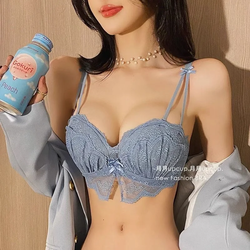 

Non Wire Sexy Bras for Women Push Up Beauty Back Sweet Girls Black Seamless Bra Bralette Femme Mujer Bow Underwear Soutien Gorge
