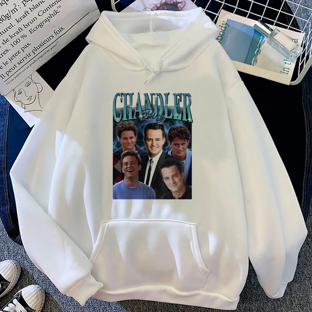 Chandler Bing Hoodies Vrouwen 90S Streetwear Grafische Sweat Y 2K Trainingspak Kleding Vrouwen Streetwear Capuchon