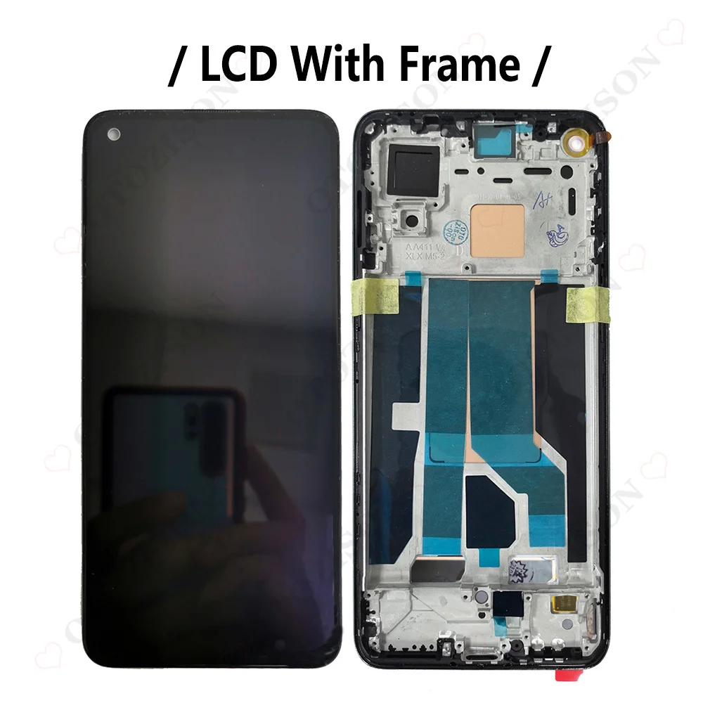 AMOLED For OnePlus Nord 2T LCD CPH2399 CPH2401 LCD Display Screen Touch Sensor Digitizer Assembly 1+ Nord 2T LCD Replacement