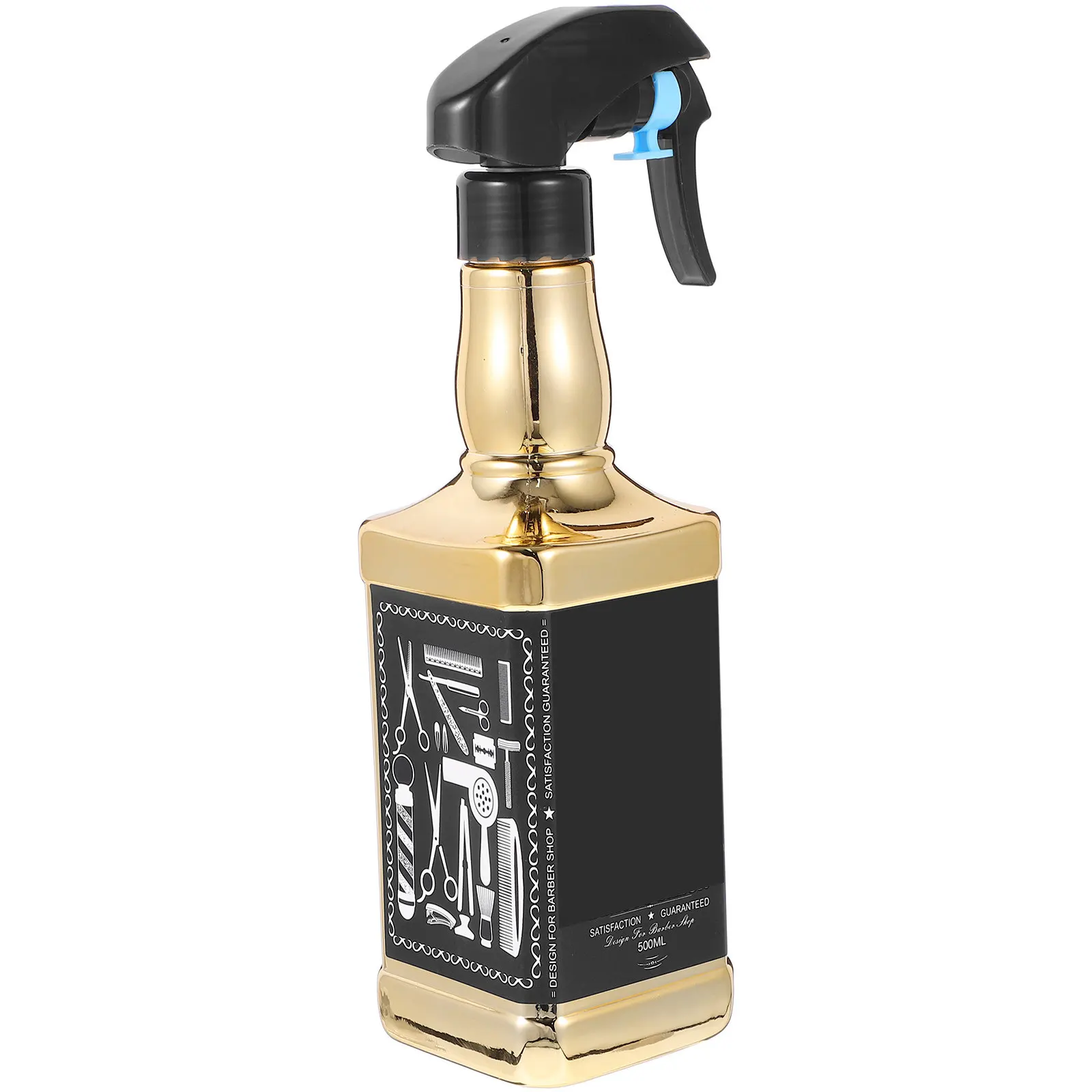 

500Ml Vintage Water Sprayer Bottle Fine Mist Trigger Pump For Hair Salon Barber Shop Plant Watering Refillable Spray Container