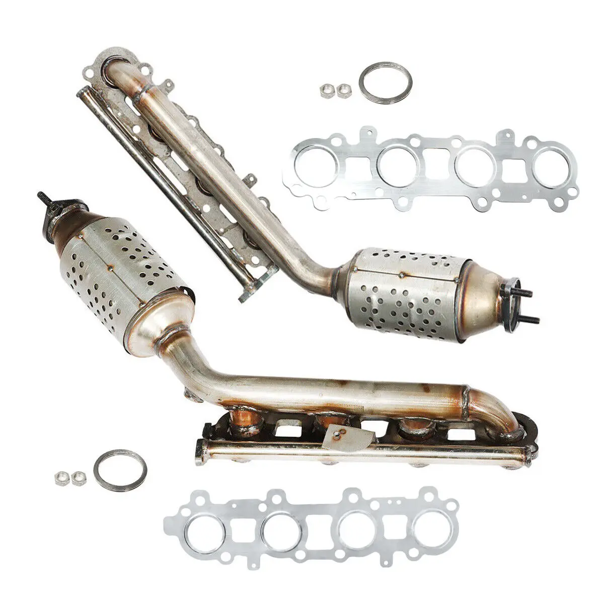 2pcs Catalytic Converter For 2005-2009 Toyota 4Runner Lexus GX470 V8 4.7L 17150-50050 17140-50060