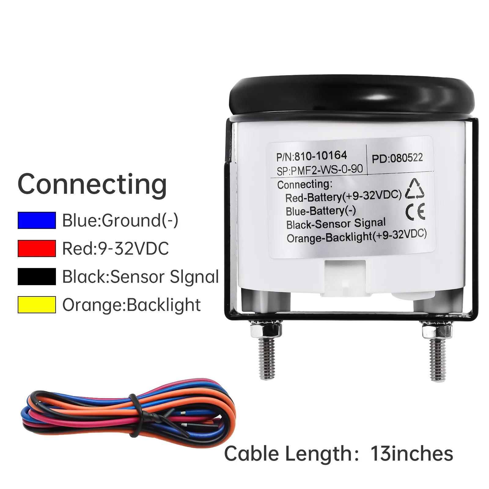 52MM Fuel Level Gauge For  0-90 ohm Fuel Level Sensor 100MM 125MM 150MM 200MM Oil Liquid Tank Fuel Level Indicator Customized