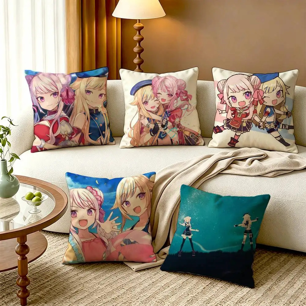 H-HIMEHINA VTuber Pillow Case for Sofa Living Room Home office Decor Protective Cover
