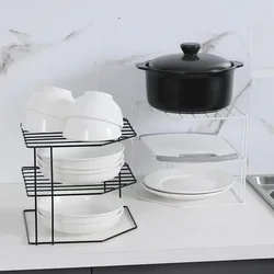 Mesa De Armazenamento Portátil Sem Perfuração, Panela De Prateleiras De Canto Diversos De Alimentos Organizador De Tempero, Rack, Cozinha, Suporte Do Banheiro