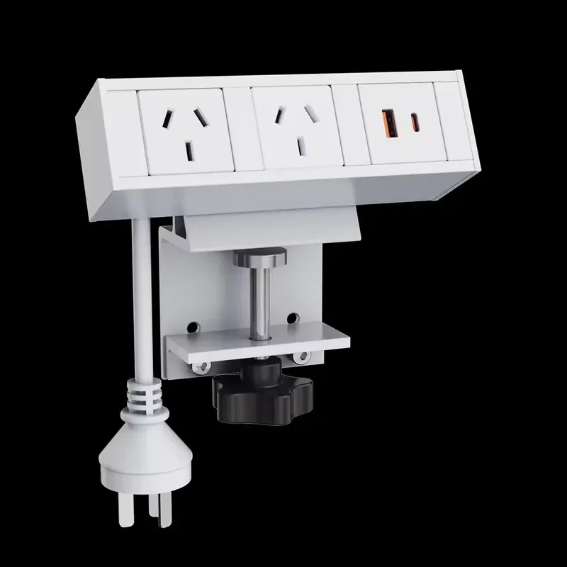 White Heavy Duty Australian Power Board with USB Type C PD 20W Custom Surge Protector Socket High Quality Plug for Home