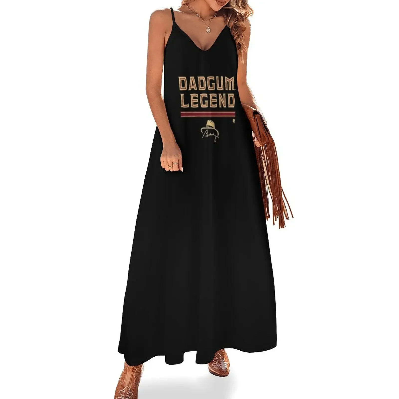 Dadgum-Legend camiseta vestido sin mangas vestido para niñas elegantes vestidos de noche de boda