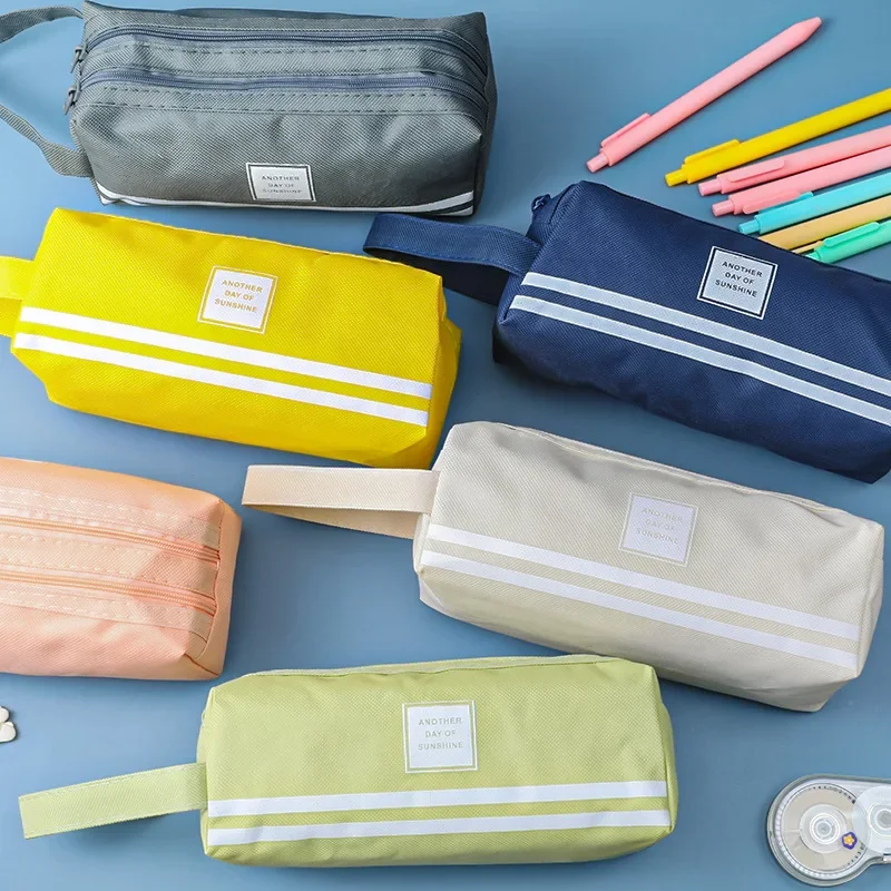 Trousse de toilette étanche pour hommes et femmes, trousse à crayons pour enfants, sac à main en poudre, sac de rangement cosmétique, sac de voyage tendance