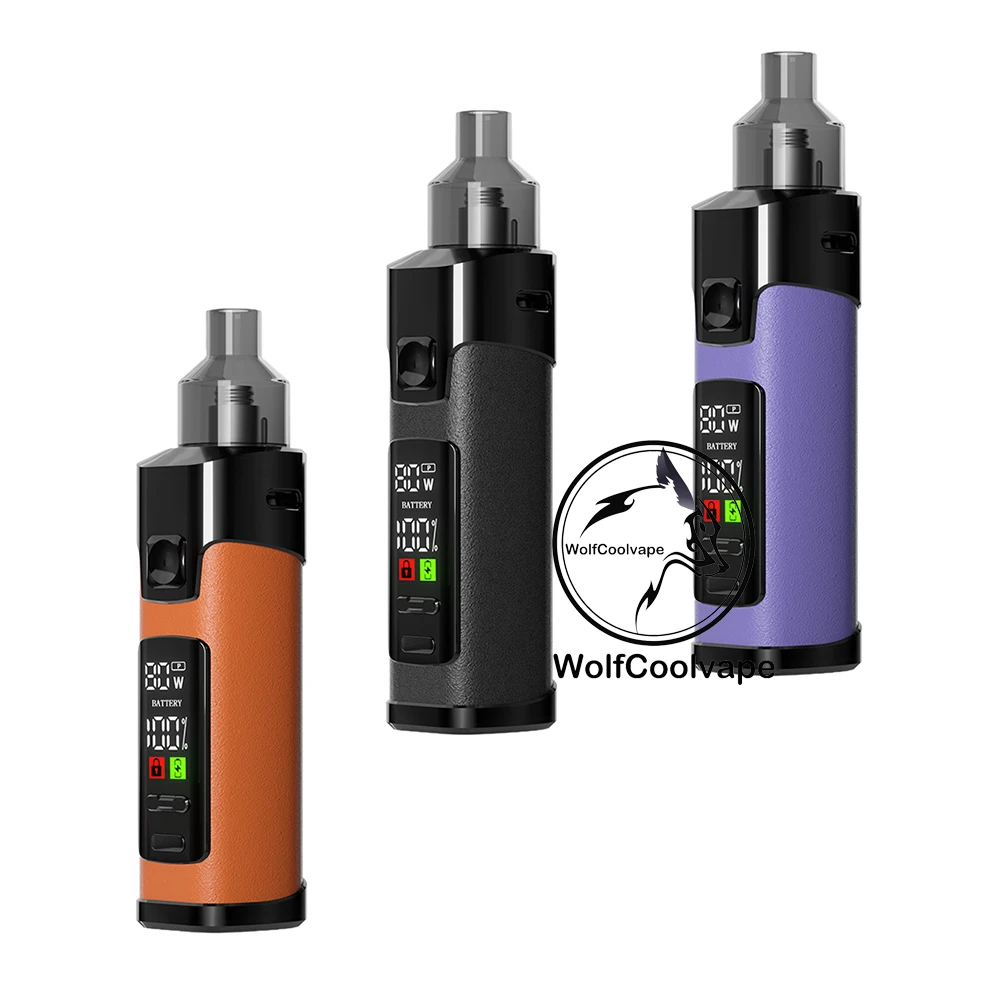 

Комплект модов Wolfcoolvape Vape Kits, 5-80 Вт 0,3 Ом 1800 мАч 2 мл Box Mods Vape Mods и Box Mods
