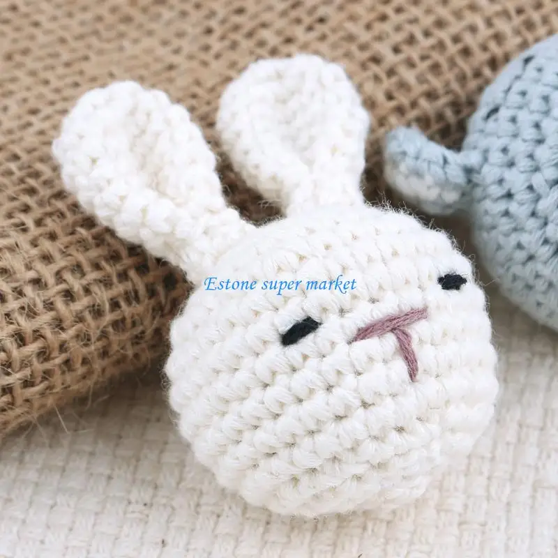 090B Animal-shaped Crochet Knitting Beads for Pacifier Chain Baby Photograph