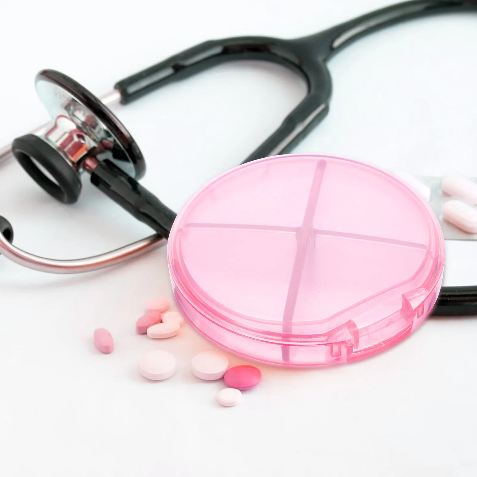 

Набор из 3-х органайзеров для лекарств: портативный дорожный футляр на 4 отделения, многофункциональный контейнер для украшений и мелочей