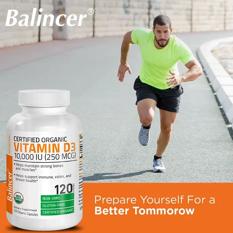 Vitamin D3 Supplement - Helps Calcium Absorption, Fights Fatigue, Improves Immunity, and Promotes Muscle and Bone Health