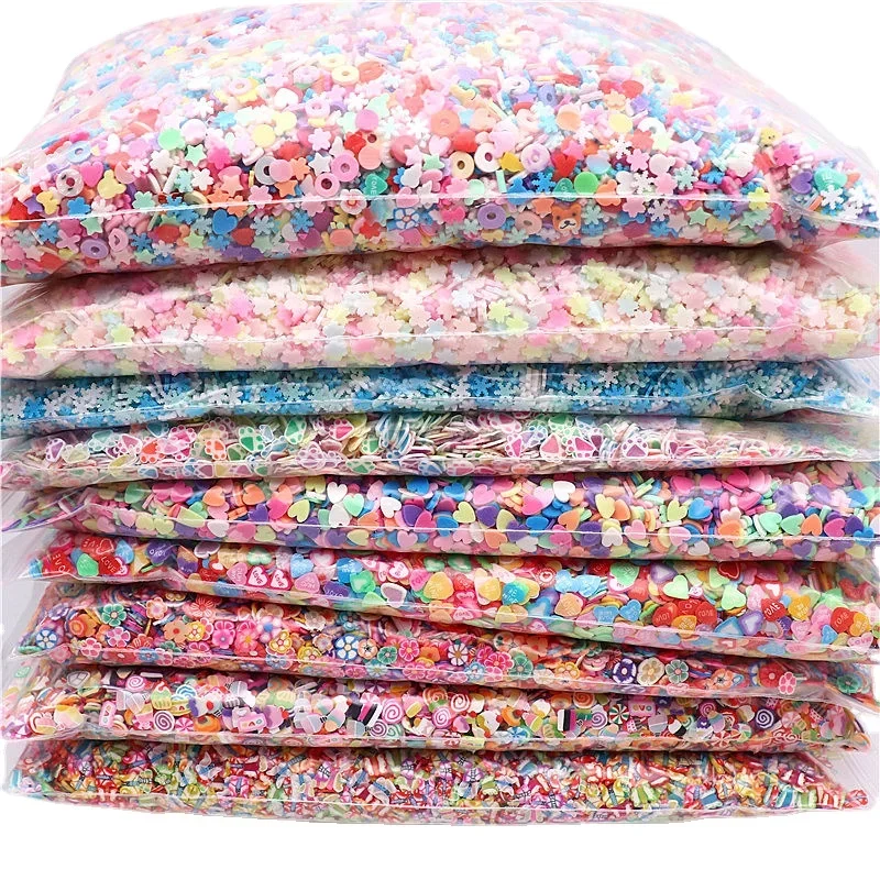 50g Fruit Flower Mix Polymer Clay Slices Sprinkles 5mm for Crafs DIY Making Nail Art Decoration Plastic Klei Mud Accessories